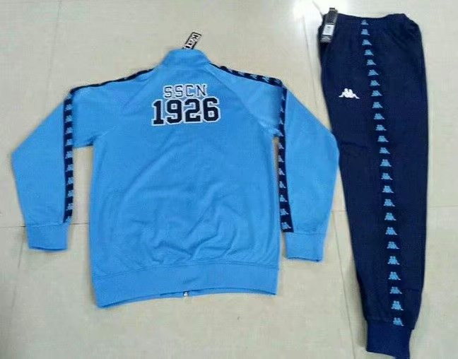 Retro Version Napoli Blue Thailand Soccer Jacket Uniform-503