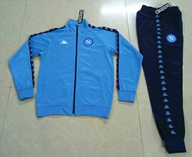 Retro Version Napoli Blue Thailand Soccer Jacket Uniform-503
