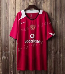 2004-2006 Manchester United Home Red Thailand Soccer Jersey AAA-SL
