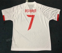 Commemorative Edition White #7 (Beckham) Thailand Soccer Jersey AAA-510