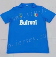 Retro Version Napoli Home Blue Thailand Soccer Jersey AAA-503