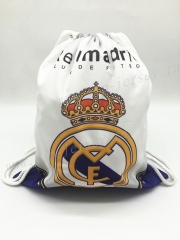 Real Madrid White Drawstring Bag