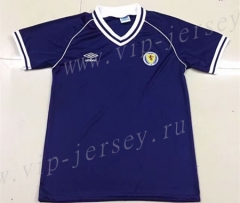 Retro Version 1982 Scotland Royal Blue Thailand Soccer Jersey AAA-AY