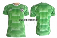 Retro Version 1988 Germany Away Green Thailand Soccer Jersey AAA