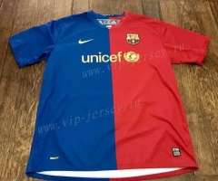 Retro Version 2008-2009 Barcelona Home Red&Blue Thailand Soccer Jersey AAA-503