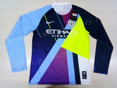 6th Anniversary Edition Manchester City Multicolour LS Thailand Soccer Jersey AAA