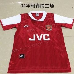 Retro Version 1994 Arsenal Home Red Thailand Soccer Jersey AAA-DG