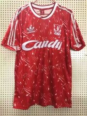 Retro Version 1989 Liverpool Red Thailand Soccer Jersey AAA-811