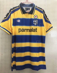 Retro Edition 1999-2000 Parma Calcio Home Yellow&Blue Thailand Soccer Jersey AAA-811