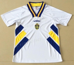 Retro Version 1994 Sweden White Thailand Soccer Jersey AAA-AY