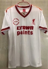 Retro Version 85-86 Liverpool 2nd Away White Thailand Soccer Jersey AAA-811