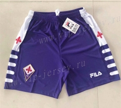 Retro Version 1998 Fiorentina Purple Thailand Soccer Shorts-510