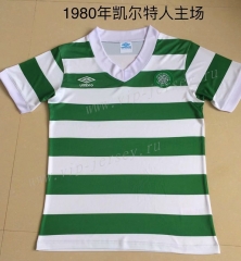 Retro Version 1980 Celtic Home White&Green Thailand Soccer Jersey AAA-DG