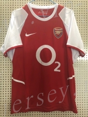 Player Version 2002-2003 Arsenal Home Red Thailand Soccer Jersey AAA-811