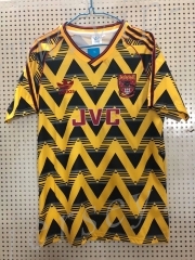 Retro Version 1991-1993 Arsenal Away Yellow&Black Thailand Soccer Jersey AAA-811