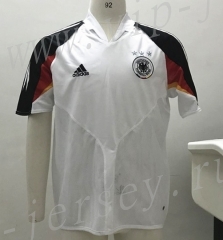 2004 Retro Version Germany Home White Thailand Soccer Jersey AAA-SL