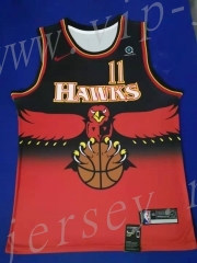 Retro Edition Atlanta Hawks Red #11 NBA Jersey
