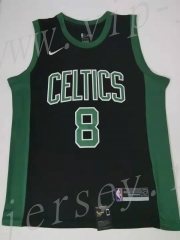 Boston Celtics Black #8 NBA Jersey