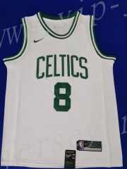 Boston Celtics White #8 NBA Jersey