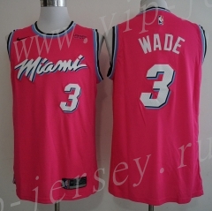 City Edition Miami Heat Rose Red #3 NBA Jersey