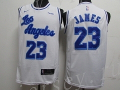 Latin Edition Los Angeles Lakers White #23 NBA Jersey