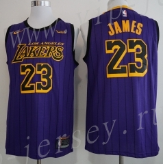 City Edition Los Angeles Lakers Purple #23 NBA Jersey