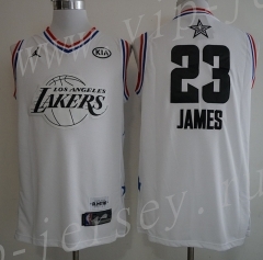 All Star Los Angeles Lakers White #23 NBA Jersey
