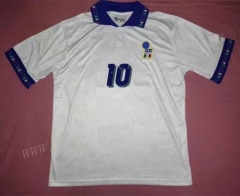 Retro Version 1994 Italy Away White Thailand Soccer Jersey AAA-811