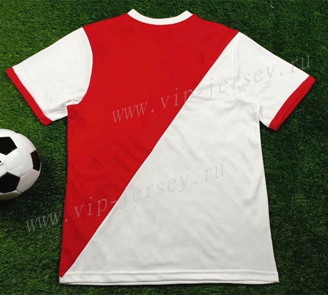 Retro Version 1977-1982 Monaco Home Red & White Thailand Soccer Jersey AAA-503