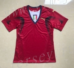 Retro Version 2006 Italy Goalkeeper Red Thailand Soccer Jersey AAA-SL