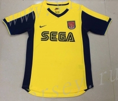 Retro Version 2000 Arsenal Away Yellow Thailand Soccer Jersey AAA-AY