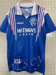 Retro Version 1996-1997 Rangers Home Blue Thailand Soccer Jersey AAA-811