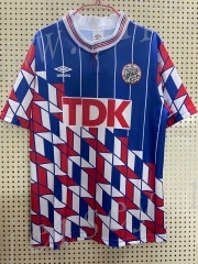 Retro Version 1990 Ajax Away Blue&Red Thailand Soccer Jersey AAA-811