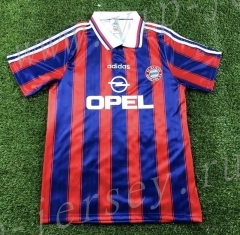 Retro Version 1995-1997 Bayern München Home Red&Blue Thailand Soccer Jersey AAA-503
