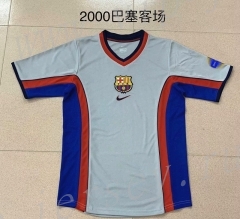 Retro Version 2000 Barcelona Away Gray Thailand Soccer Jersey AAA-AY