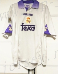 1997-1998 UEFA Champions League Version Real Madrid Home White Thailand Soccer Jersey AAA-503