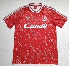Retro Version 1991 Liverpool Home Red Thailand Soccer Jersey AAA-912