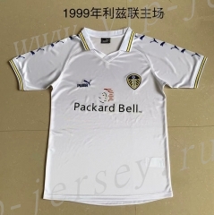 Retro Version 1999 Leeds United Home White Thailand Soccer Jersey AAA-XY