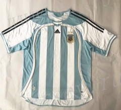 Retro Version 2006 Argentina Home Blue&White Thailand Soccer Jersey AAA-SL