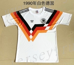 Retro Version 1990 Germany Home White Thailand Soccer Jersey AAA-709