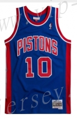 Mitchell&Ness Detroit Pistons Blue #10 NBA Jersey