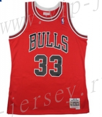 Mitchell&Ness Chicago Bulls Red #33 NBA Jersey