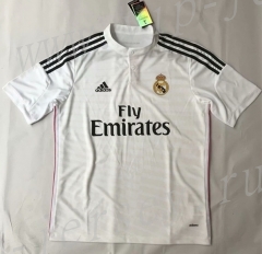 Retro Version 2014-2015 Real Madrid Home White Thailand Soccer Jersey AAA-510