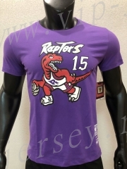 Dallas Mavericks NBA Purple #15 Cotton T Jersey