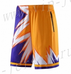 ZK702 Yellow&Purple NBA Shorts