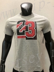 Chicago Bulls NBA Gray #23 Cotton T Jersey