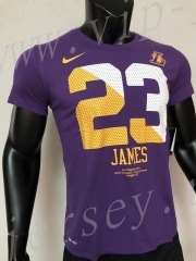 Los Angeles Lakers NBA Purple #23 Cotton T Jersey