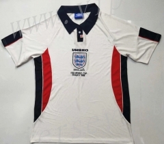 Retro Version 1998 England Home White Thailand Soccer Jersey AAA-912