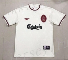 Retro Version 1996-1997 Liverpool Away White Thailand Soccer Jersey AAA-908