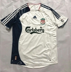 Retro Version 2006-2007 Liverpool Away White Thailand Soccer Jersey AAA-510